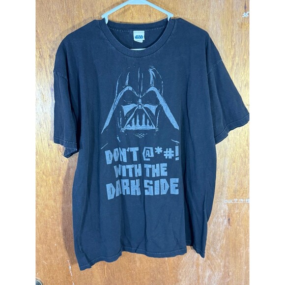 Vintage Star Wars Darth Vader Don’t F###‎ With The Dark Side Shirt XL - Picture 1 of 8